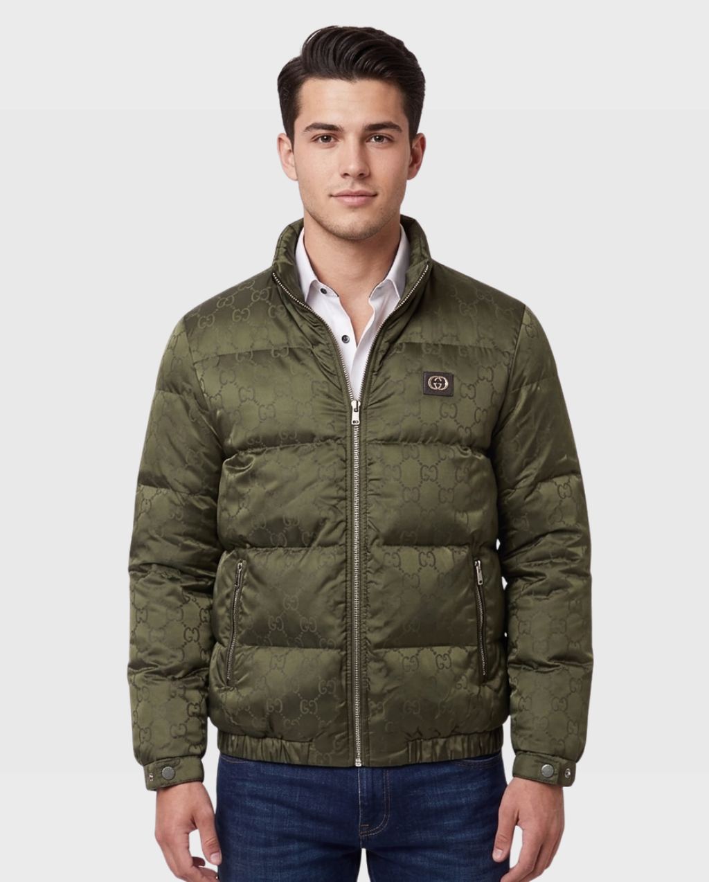 Chamarra Puffer Jacquard