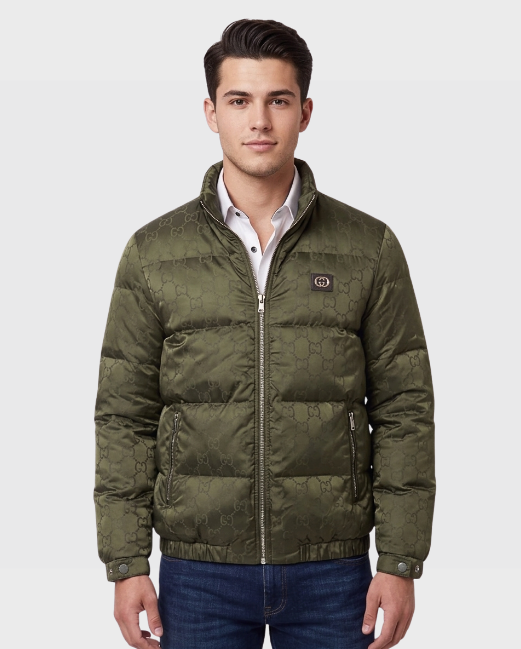 Chamarra Puffer Jacquard