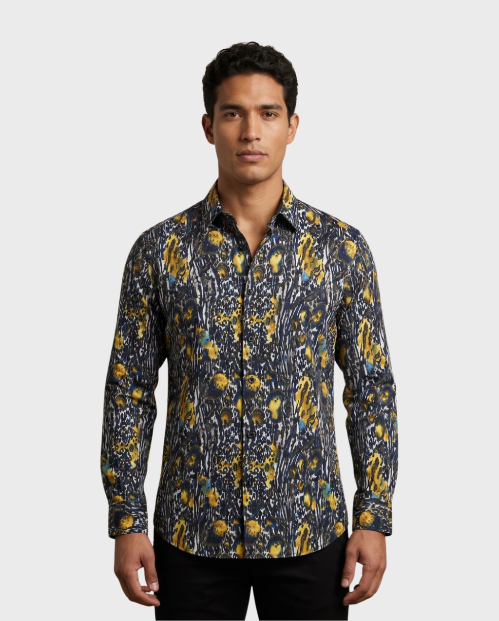 Camisa Fluida Detalles Metalizados