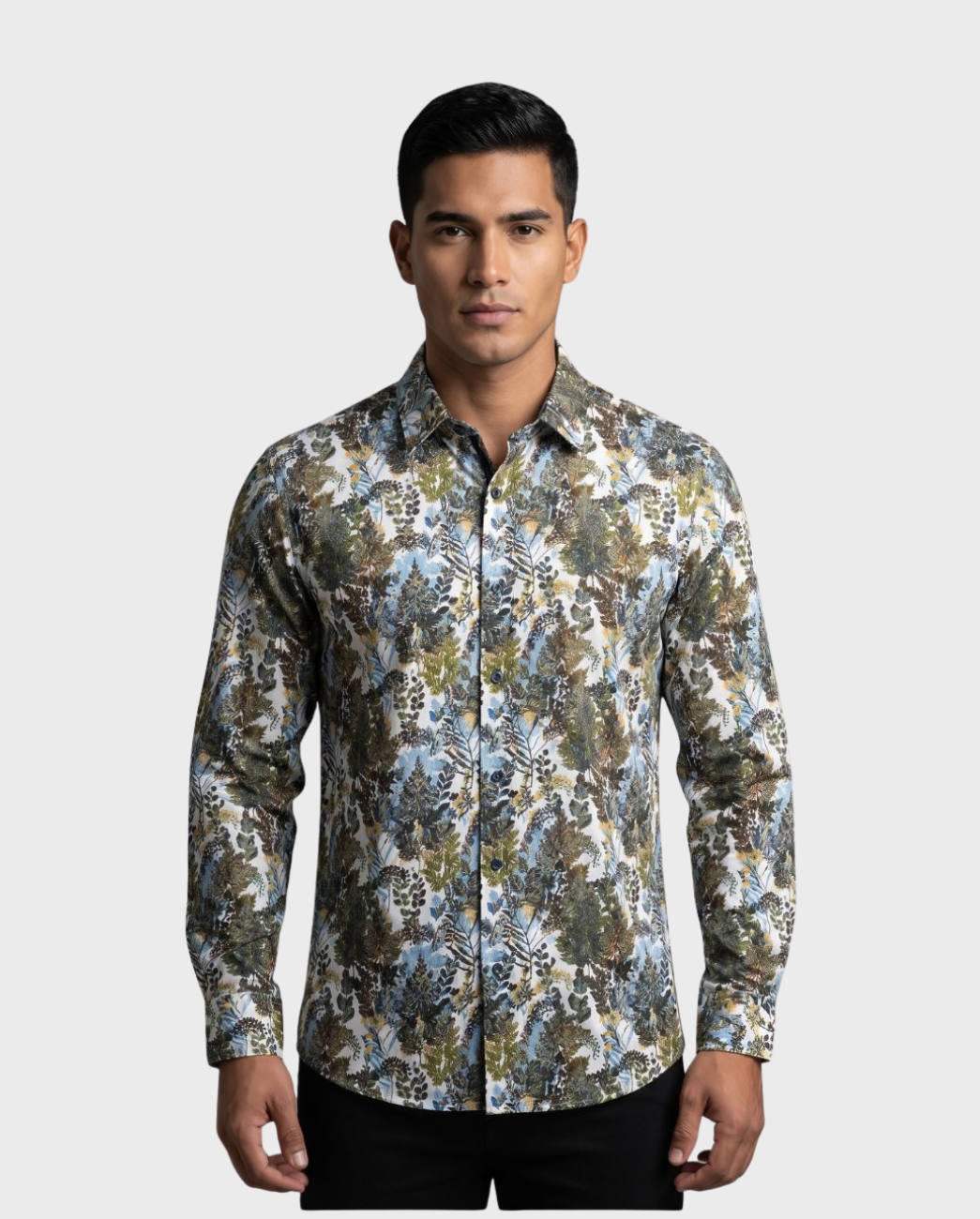 Camisa Fluida Detalles Metalizados