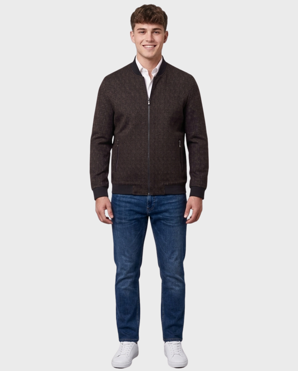 Chamarra Patterned Bomber