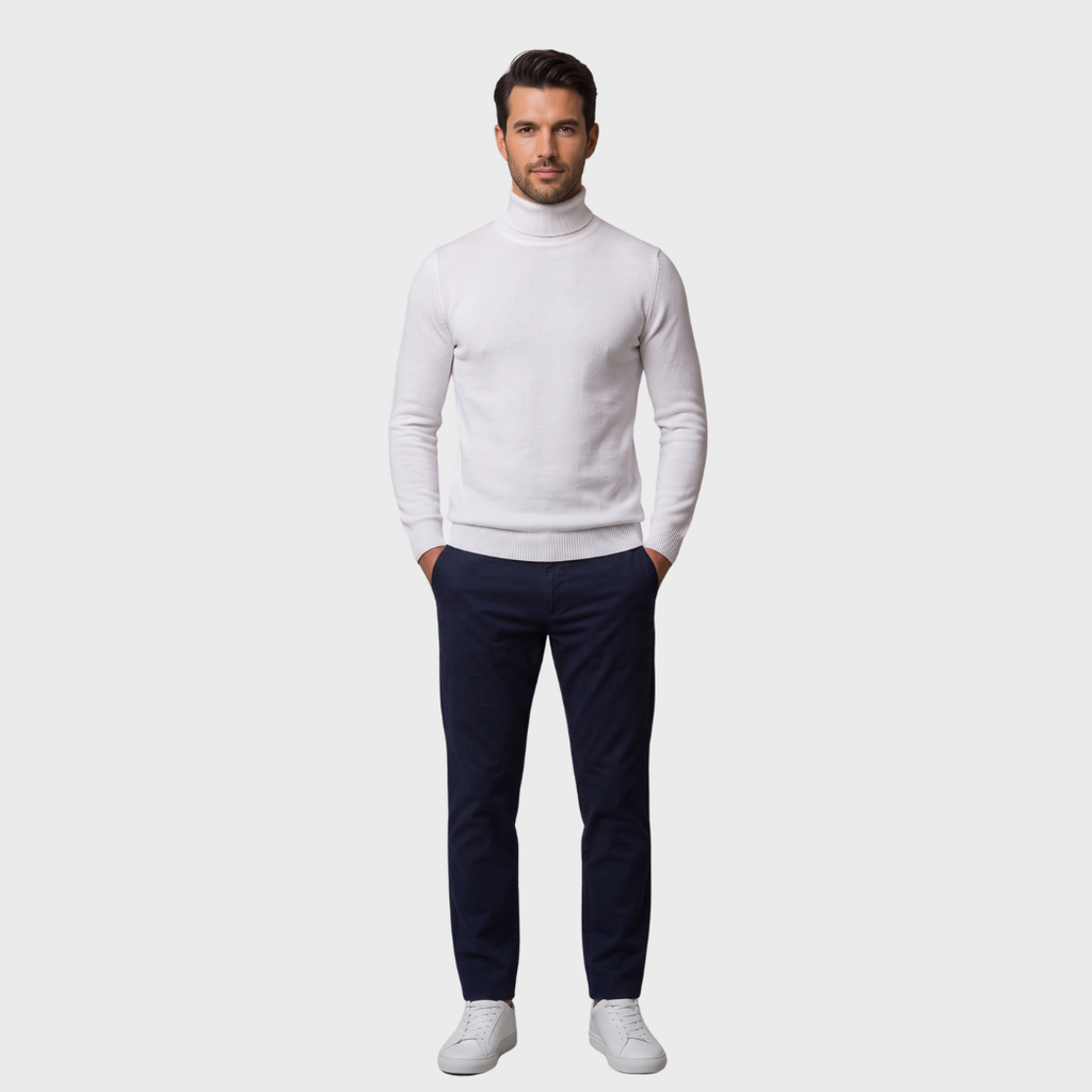 Suéter Regular Fit Cuello Alto