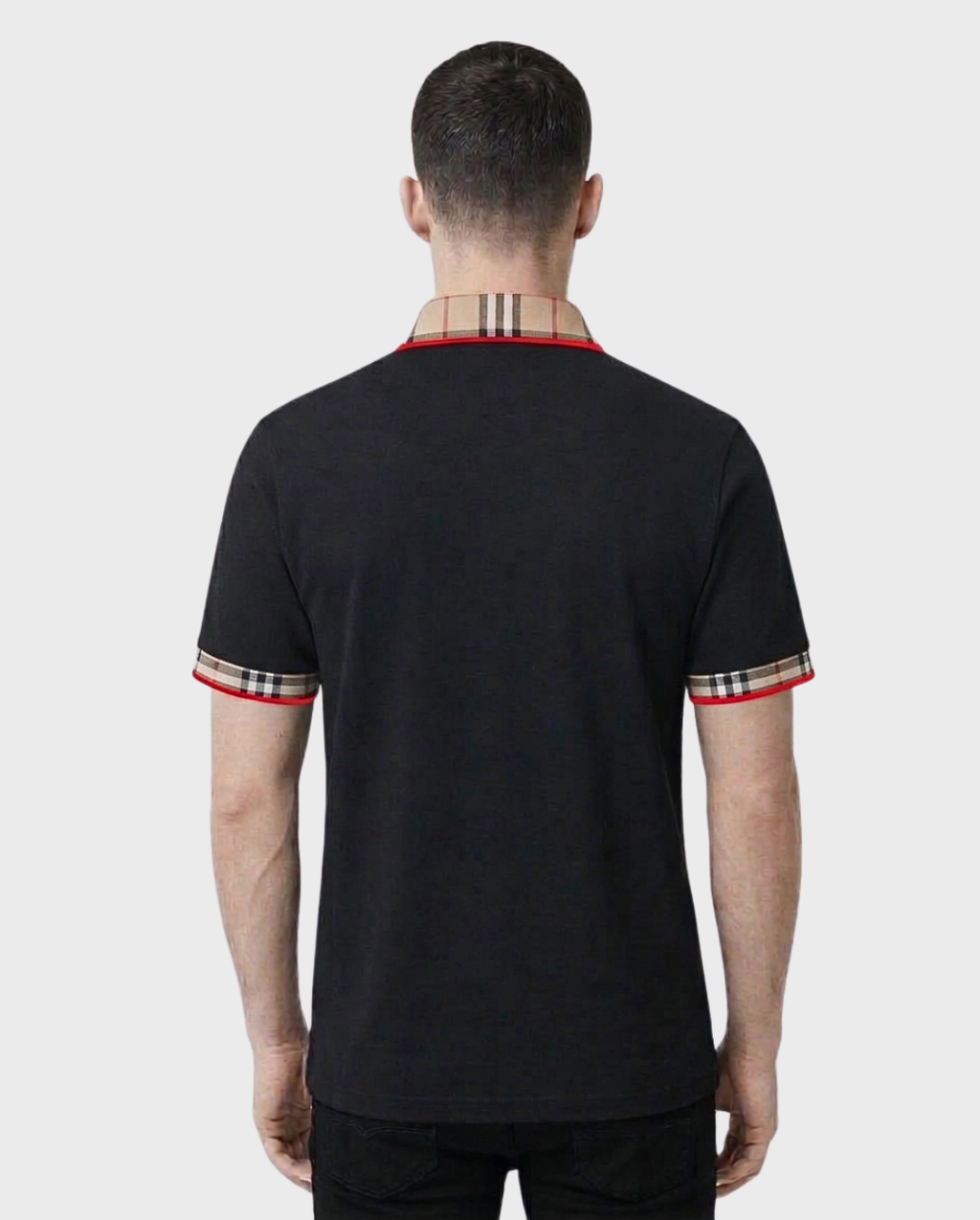Playera Polo Detalles Tartán
