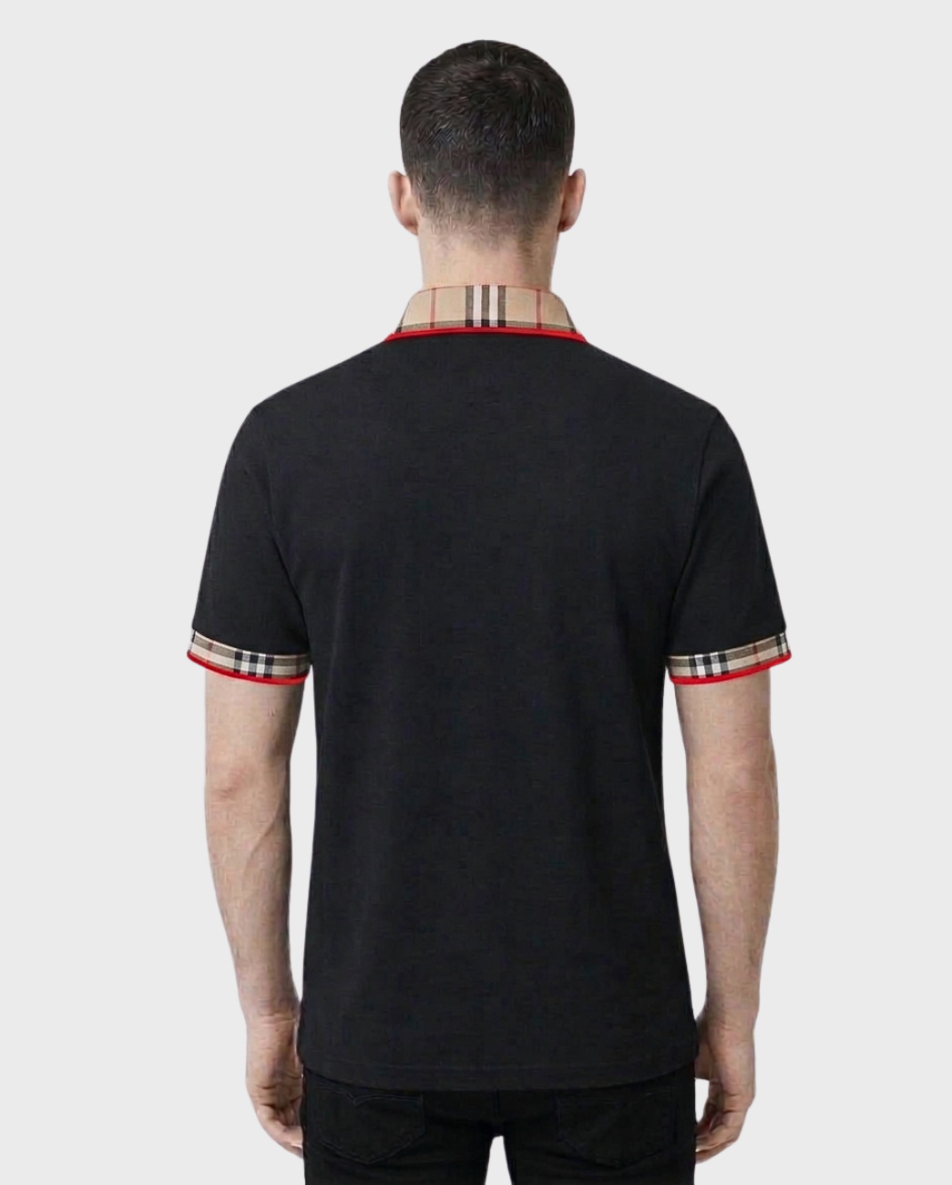 Playera Polo Detalles Tartán